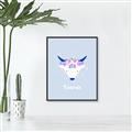 Picture of Kids Taurus Zodiac _GroupedProduct_Rectangle_Portrait_Canvas_Framed_