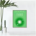 Picture of Taurus Zodiac Print Art _GroupedProduct_Rectangle_Portrait_Canvas_Framed_