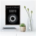 Picture of Scorpio Zodiac Print Art _GroupedProduct_Rectangle_Portrait_Canvas_Framed_