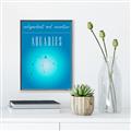 Picture of Aquarius Zodiac Print Art _GroupedProduct_Rectangle_Portrait_Canvas_Framed_