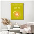 Picture of Gemini Zodiac Print Art _GroupedProduct_Rectangle_Portrait_Canvas_Framed_