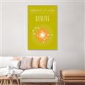 Picture of Gemini Zodiac Print Art _GroupedProduct_Rectangle_Portrait_Canvas_Framed_