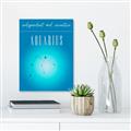 Picture of Aquarius Zodiac Print Art _GroupedProduct_Rectangle_Portrait_Unframed_Print_Only_