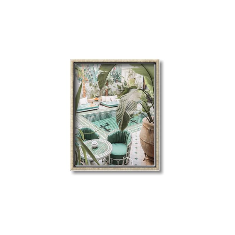 Picture of Green Hotel Oasis _GroupedProduct_Rectangle_Portrait_Photography _GroupedProduct_Rectangle_Portrait_Canvas_Framed_