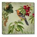 Picture of Tangerine Vintage Bird _GroupedProduct_Square_Canvas_