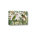Picture of Green Nostalgic Tropical Birds _GroupedProduct_Rectangle_Landscape_Canvas_