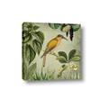 Picture of Yellow Nostalgic Tropical Birds _GroupedProduct_Square_Canvas_