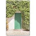 Picture of Green Door with Lush Leaves _GroupedProduct_Rectangle_Portrait_Photography _GroupedProduct_Rectangle_Portrait_Canvas_