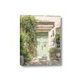 Picture of Pastel Green Door in Spring _GroupedProduct_Rectangle_Portrait_Photography _GroupedProduct_Rectangle_Portrait_Canvas_