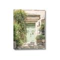 Picture of Pastel Green Door in Spring _GroupedProduct_Rectangle_Portrait_Photography _GroupedProduct_Rectangle_Portrait_Canvas_