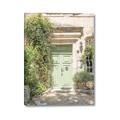 Picture of Pastel Green Door in Spring _GroupedProduct_Rectangle_Portrait_Photography _GroupedProduct_Rectangle_Portrait_Canvas_