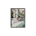 Picture of Green Hotel Pool _GroupedProduct_Rectangle_Portrait_Photography _GroupedProduct_Rectangle_Portrait_Canvas_Framed_