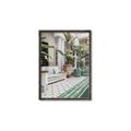 Picture of Green Hotel Pool _GroupedProduct_Rectangle_Portrait_Photography _GroupedProduct_Rectangle_Portrait_Canvas_Framed_