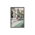 Picture of Green Hotel Pool _GroupedProduct_Rectangle_Portrait_Photography _GroupedProduct_Rectangle_Portrait_Canvas_Framed_