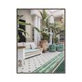 Picture of Green Hotel Pool _GroupedProduct_Rectangle_Portrait_Photography _GroupedProduct_Rectangle_Portrait_Canvas_Framed_