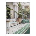 Picture of Green Hotel Pool _GroupedProduct_Rectangle_Portrait_Photography _GroupedProduct_Rectangle_Portrait_Canvas_Framed_