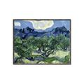 Picture of Vincent Van Gogh's Olive Trees With the Alpilles (1889) _GroupedProduct_Rectangle_Landscape_Canvas_Framed_
