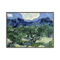 Picture of Vincent Van Gogh's Olive Trees With the Alpilles (1889) _GroupedProduct_Rectangle_Landscape_Canvas_Framed_
