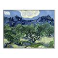 Picture of Vincent Van Gogh's Olive Trees With the Alpilles (1889) _GroupedProduct_Rectangle_Landscape_Canvas_Framed_