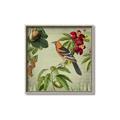 Picture of Tangerine Vintage Bird _GroupedProduct_Square_Canvas_Framed_