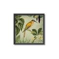 Picture of Yellow Nostalgic Tropical Birds _GroupedProduct_Square_Canvas_Framed_