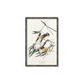 Picture of Two Yellow Warbler Birds _GroupedProduct_Rectangle_Portrait_Canvas_Framed_