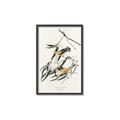 Picture of Two Yellow Warbler Birds _GroupedProduct_Rectangle_Portrait_Canvas_Framed_