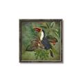Picture of Tropical Paradise Toucan Bird _GroupedProduct_Square_Canvas_Framed_
