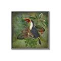 Picture of Tropical Paradise Toucan Bird _GroupedProduct_Square_Canvas_Framed_