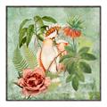 Picture of Tropical Paradise Cockatoos Bird _GroupedProduct_Square_Canvas_Framed_