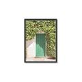 Picture of Green Door with Lush Leaves _GroupedProduct_Rectangle_Portrait_Photography _GroupedProduct_Rectangle_Portrait_Canvas_Framed_