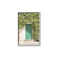 Picture of Green Door with Lush Leaves _GroupedProduct_Rectangle_Portrait_Photography _GroupedProduct_Rectangle_Portrait_Canvas_Framed_