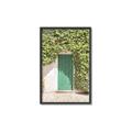 Picture of Green Door with Lush Leaves _GroupedProduct_Rectangle_Portrait_Photography _GroupedProduct_Rectangle_Portrait_Canvas_Framed_