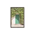 Picture of Green Door with Lush Leaves _GroupedProduct_Rectangle_Portrait_Photography _GroupedProduct_Rectangle_Portrait_Canvas_Framed_