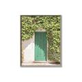Picture of Green Door with Lush Leaves _GroupedProduct_Rectangle_Portrait_Photography _GroupedProduct_Rectangle_Portrait_Canvas_Framed_