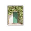 Picture of Green Door with Lush Leaves _GroupedProduct_Rectangle_Portrait_Photography _GroupedProduct_Rectangle_Portrait_Canvas_Framed_