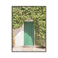 Picture of Green Door with Lush Leaves _GroupedProduct_Rectangle_Portrait_Photography _GroupedProduct_Rectangle_Portrait_Canvas_Framed_