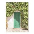 Picture of Green Door with Lush Leaves _GroupedProduct_Rectangle_Portrait_Photography _GroupedProduct_Rectangle_Portrait_Canvas_Framed_
