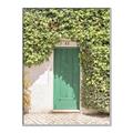 Picture of Green Door with Lush Leaves _GroupedProduct_Rectangle_Portrait_Photography _GroupedProduct_Rectangle_Portrait_Canvas_Framed_