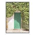 Picture of Green Door with Lush Leaves _GroupedProduct_Rectangle_Portrait_Photography _GroupedProduct_Rectangle_Portrait_Canvas_Framed_