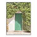 Picture of Green Door with Lush Leaves _GroupedProduct_Rectangle_Portrait_Photography _GroupedProduct_Rectangle_Portrait_Canvas_Framed_
