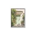 Picture of Pastel Green Door in Spring _GroupedProduct_Rectangle_Portrait_Photography _GroupedProduct_Rectangle_Portrait_Canvas_Framed_