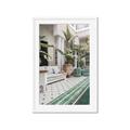 Picture of Green Hotel Pool _GroupedProduct_Rectangle_Portrait_Photography _GroupedProduct_Rectangle_Portrait_Framed_Matted_