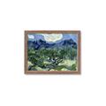 Picture of Vincent Van Gogh's Olive Trees With the Alpilles (1889) _GroupedProduct_Rectangle_Landscape_Framed_Matted_
