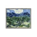 Picture of Vincent Van Gogh's Olive Trees With the Alpilles (1889) _GroupedProduct_Rectangle_Landscape_Framed_Matted_
