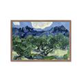 Picture of Vincent Van Gogh's Olive Trees With the Alpilles (1889) _GroupedProduct_Rectangle_Landscape_Framed_Matted_