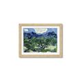 Picture of Vincent Van Gogh's Olive Trees With the Alpilles (1889) _GroupedProduct_Rectangle_Landscape_Framed_Matted_