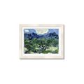 Picture of Vincent Van Gogh's Olive Trees With the Alpilles (1889) _GroupedProduct_Rectangle_Landscape_Framed_Matted_