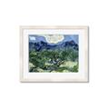 Picture of Vincent Van Gogh's Olive Trees With the Alpilles (1889) _GroupedProduct_Rectangle_Landscape_Framed_Matted_