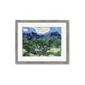 Picture of Vincent Van Gogh's Olive Trees With the Alpilles (1889) _GroupedProduct_Rectangle_Landscape_Framed_Matted_